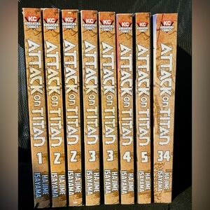 Attack on Titan Manga Set Volumes 1-5 & 34